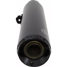 Grand National Slip-On Mufflers — 11.5 cm (4-1/2") outer diameter, right-side, matte black