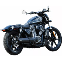 Grand National Slip-On Mufflers — 11.5 cm (4-1/2") outer diameter, right-side, matte black