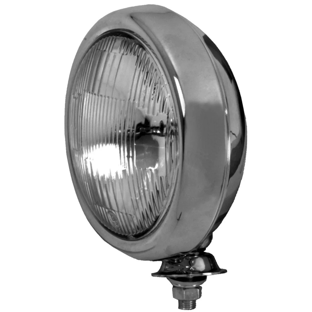 Faro de cuerpo poco profundo de 11,5 cm (4-1/2") — cromado, liso, homologado E