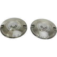 Lentes de repuesto para intermitentes OEM — 82.6 mm (3-1/4"), delantero, trasero, ahumado