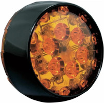 Lente Bull LED ámbar T/S negro — KURYAKYN, P/N 5474