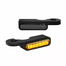 LED Handlebar Turn Signals — 12 V, amber, handlebar mount, pair
