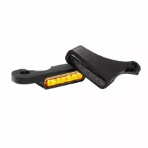 LED Handlebar Turn Signals — 12 V, Pair, Amber, Black