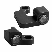 NANO Series Handlebar Turn Signals — 12 V, pair, black, for Harley-Davidson®
