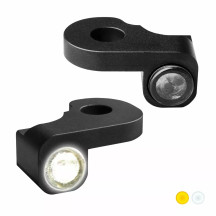 NANO Series Handlebar Turn Signals — 12V, front left/right, black
