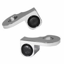 NANO Series Handlebar Turn Signals — 12V, with position light, chrome