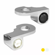 Intermitentes de manillar Serie NANO — 12V, Par, Cromo, Harley-Davidson®