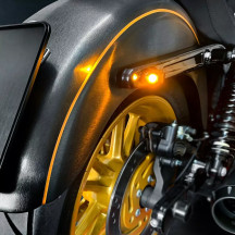 NANO Series Winglets Turn Signals — Ultra-Mini, 12V, Black