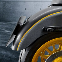 Soporte para matrícula — Compatible con todos los modelos HD 99-17 con pilotos traseros OEM, Negro