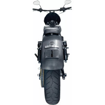 Soporte para matrícula — Compatible con todos los modelos HD 99-17 con pilotos traseros OEM, Negro