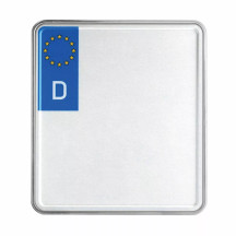 License Plate Frame — rear mount, aluminum