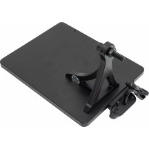 Soporte de matrícula — 17 cm x 21 cm, negro