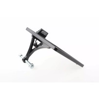 Soporte para placa de matrícula — 21 cm × 17 cm, negro