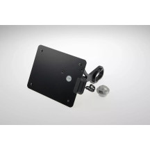 Placa de matrícula — 17 cm × 21 cm, negro