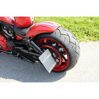 Placa de matrícula — 13 cm (5-1/8") x 21 cm (8-1/4"), negro