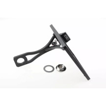 Soporte de matrícula — 20 cm × 18 cm, negro