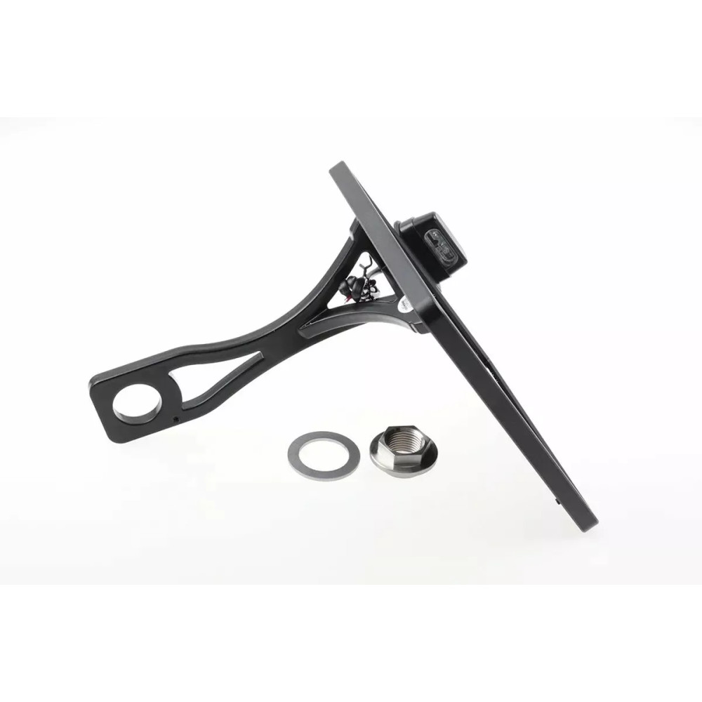 Soporte de matrícula — 20 cm × 18 cm, negro Soporte de matrícula — 20 cm × 18 cm, negro