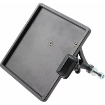 Portaplacas — 20 cm × 18 cm, negro