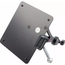 Soporte de matrícula — 20 cm x 18 cm, negro