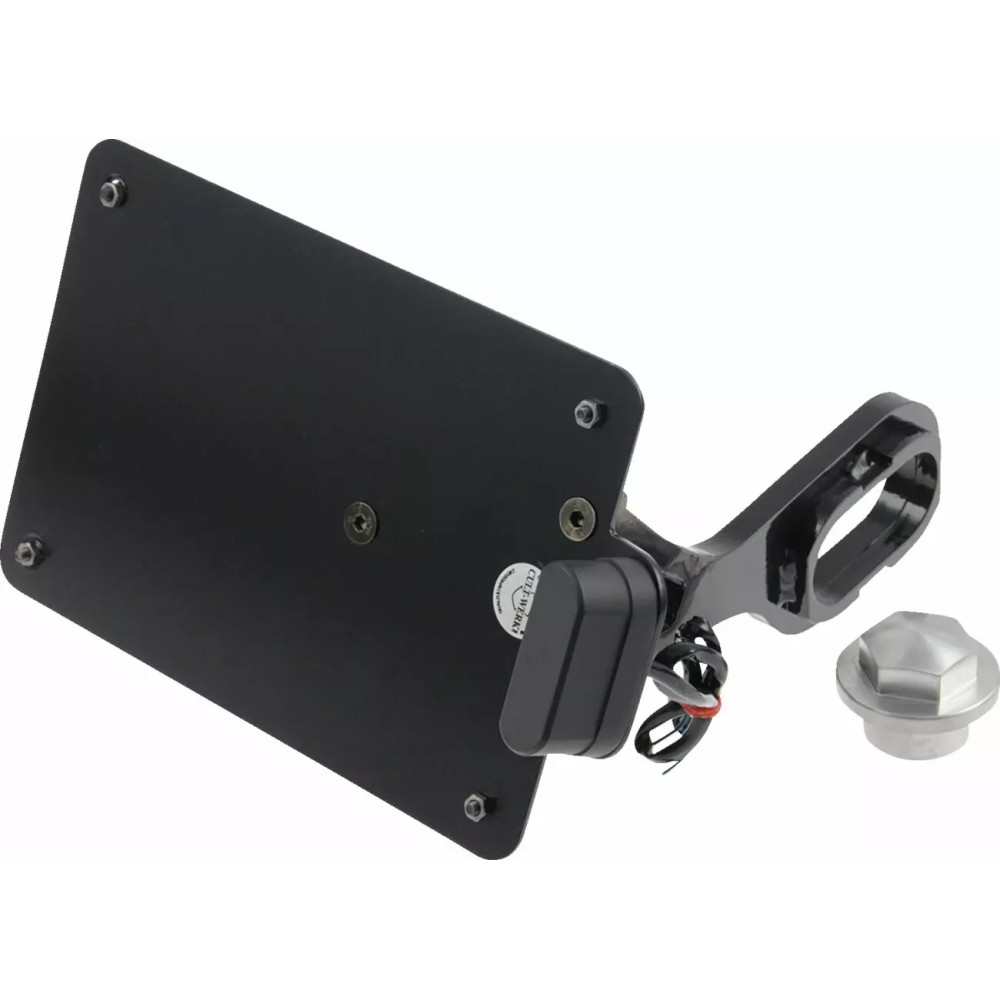 License Plate Holder — 21 cm (8-1/4"), 14.3 mm (9/16"), Black License Plate Holder — 21 cm (8-1/4"), 14.3 mm (9/16"), Black