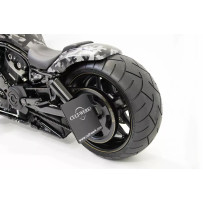 Soporte de matrícula — 14 cm x 18 cm, negro