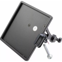 Soporte de matrícula RH975 — 20 cm alto, 18 cm ancho, negro