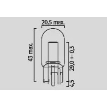 Filament Glass Wedge Bulbs