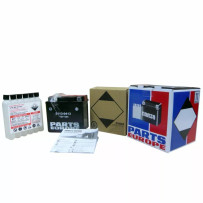 Batería AGM sin mantenimiento — 12V, 18Ah, terminal negativo delantero izquierdo, negro