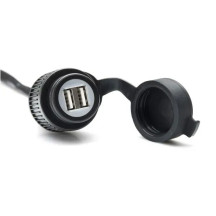 USB Double Charging Socket with Cable Harness