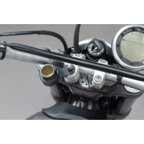 Cigarette Lighter Socket Bracket M8 — Black, M8 screws 40/50 mm