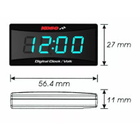 Reloj/Medidor de Voltaje Super Slim