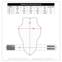 Protector de espalda Reborn MV5 — XL, Negro