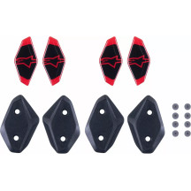 Juego de cubiertas de bisagra y adhesivos de repuesto RK-10 — Supertech RK-10 Plasma, Negro/Rojo