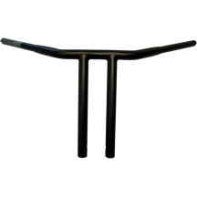 Manillar 1-1/4" Buffalo T-Bar — 1-1/4" de diámetro, 12" de elevación, 29" de ancho, negro mate