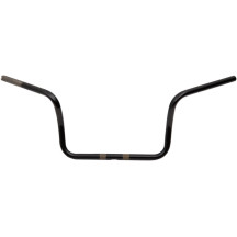 Manillar 1" Ape Hanger — Abrazadera 1", Alzada 10", Ancho 38", Negro brillo