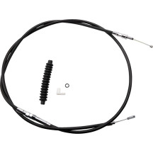 Cable de embrague de vinilo negro de alta eficiencia — 203 cm (80"), 89 mm (3-1/2") recorrido, ajustador 65 cm (25-1/2")