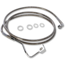 Kit de línea de freno de acero inoxidable de longitud extendida — 174 cm (68-1/2\"), sobredimensionado +10.2 cm (4\"), con ABS, 