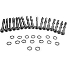 Primary Cover Bolt Kit — MK685BK, Primary cover, Black/Chrome