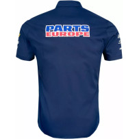 Parts Europe Button Down Short Sleeve — 3XL, dark blue