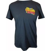 Camiseta Groovy para mujer — L, negro, rojo, amarillo