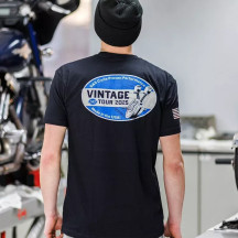 Camiseta Vintage Tour — XL, Negro