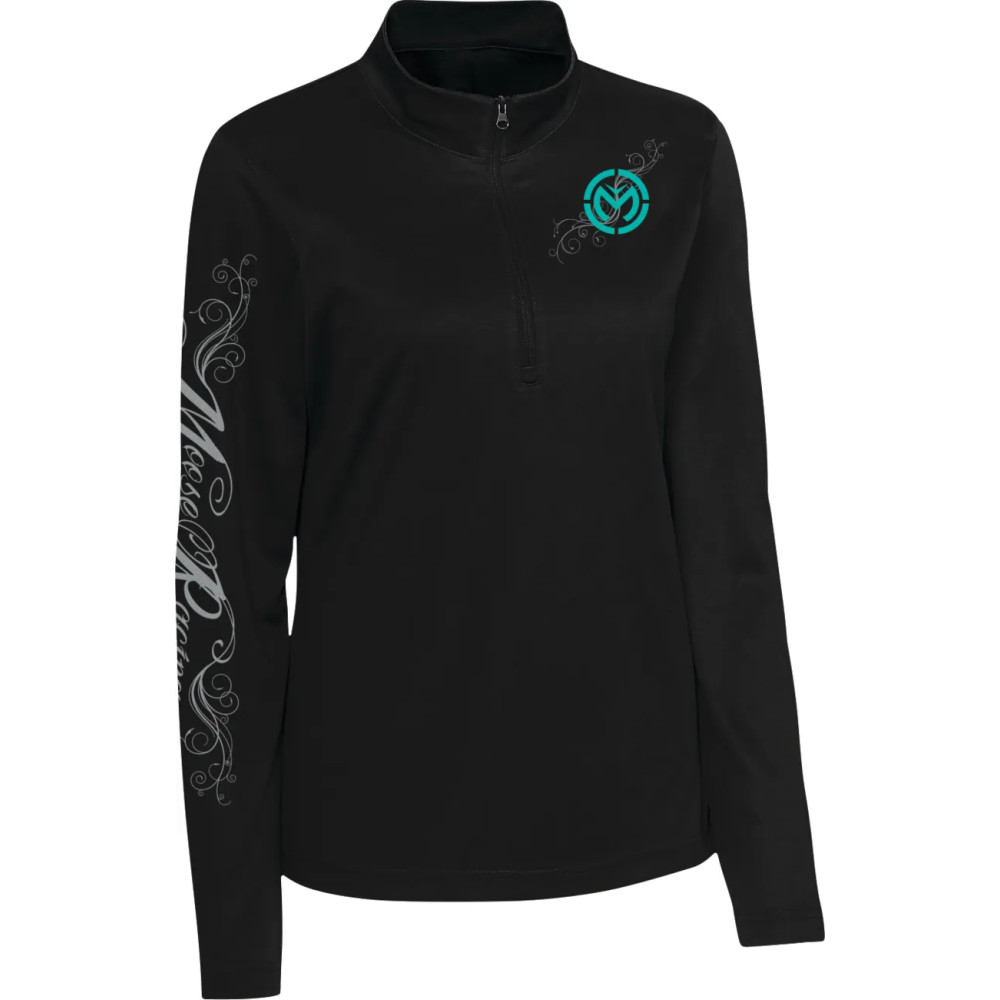 Women's Flourish Script Quarter Zip Pullover