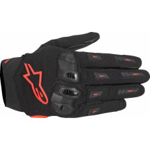 SP X 5 Air Gloves — Size L, Fluorescent Red, Black