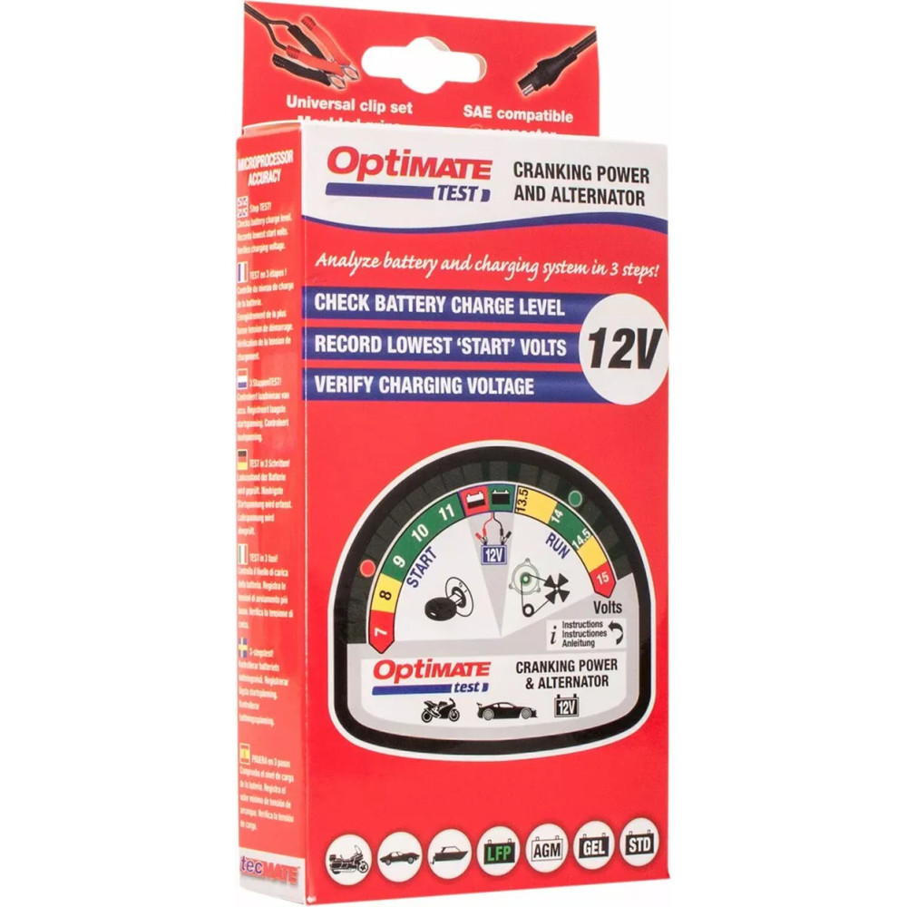 OptiMate TEST Cranking & Alternator OptiMate TEST Cranking & Alternator