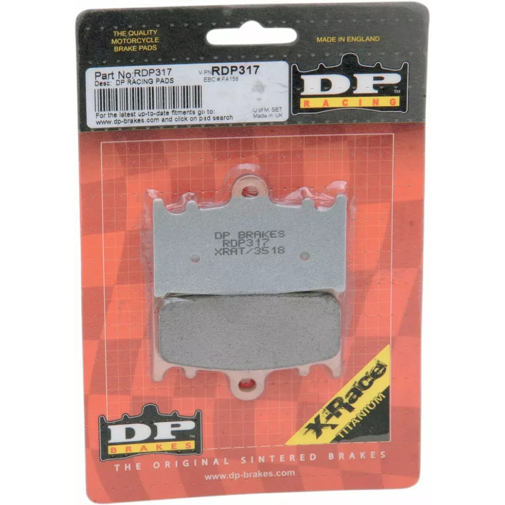 Pastillas de Carrera RDP/Pastillas de Titanio X-Race