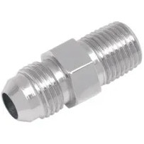 Adaptador de línea de freno — -3, acero inoxidable, plateado