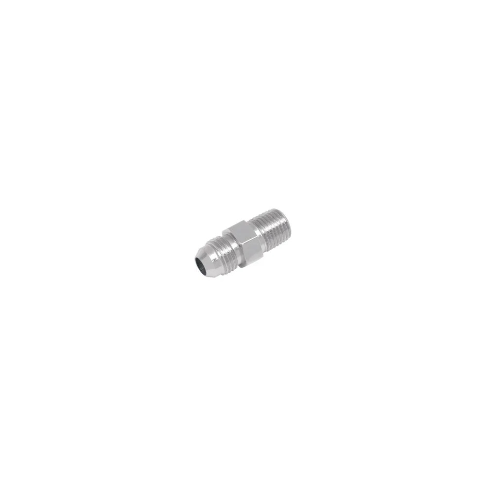 Adaptador de línea de freno — -3, acero inoxidable, plateado