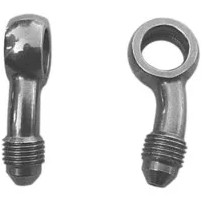 Racor Banjo Serie 600 — 3/8"-20° banjo, manguera -3, negro, acero inoxidable