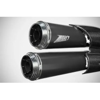 ZARD TOP GUN Sistema de escape 2:2 Slip-On Kit H-D Sportster S — sistema 1/2, kit, negro mate