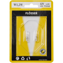 Filament Glass Wedge Bulbs — 12V, 2.3W, W2X4,6D, 10-pack